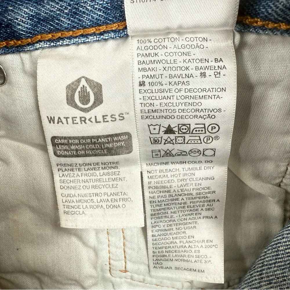 Levi's High rise Fitted Distressed Skinny Jeans Size 30 NWT - Picture 10 of 11